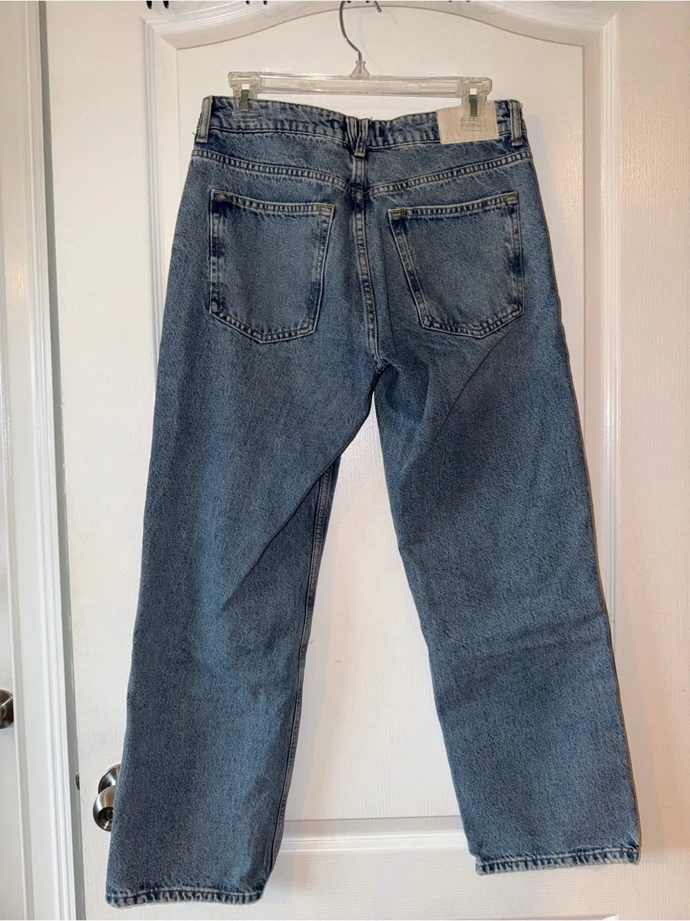 Zara Light Blue Wide-Leg Jeans